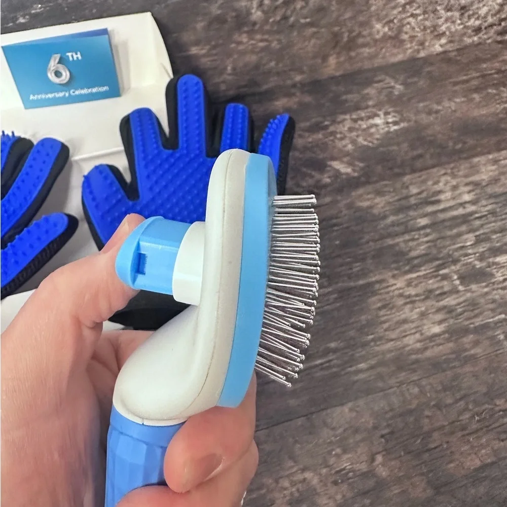 Nomoypet Cat Dog Grooming Glove Brush Deshedding Kit Set